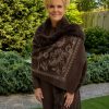 Omslagdoek Venice bruin