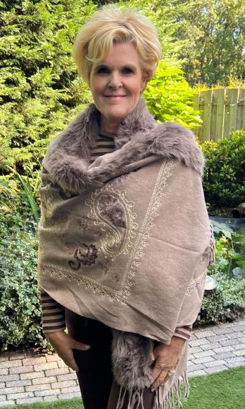 Omslagdoek Venice Taupe
