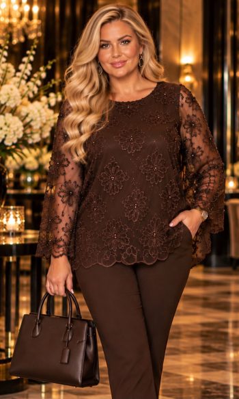 Blouse Indy bruin