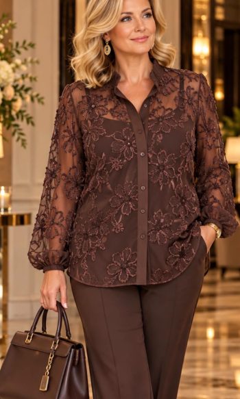 Blouse Cheryl bruin